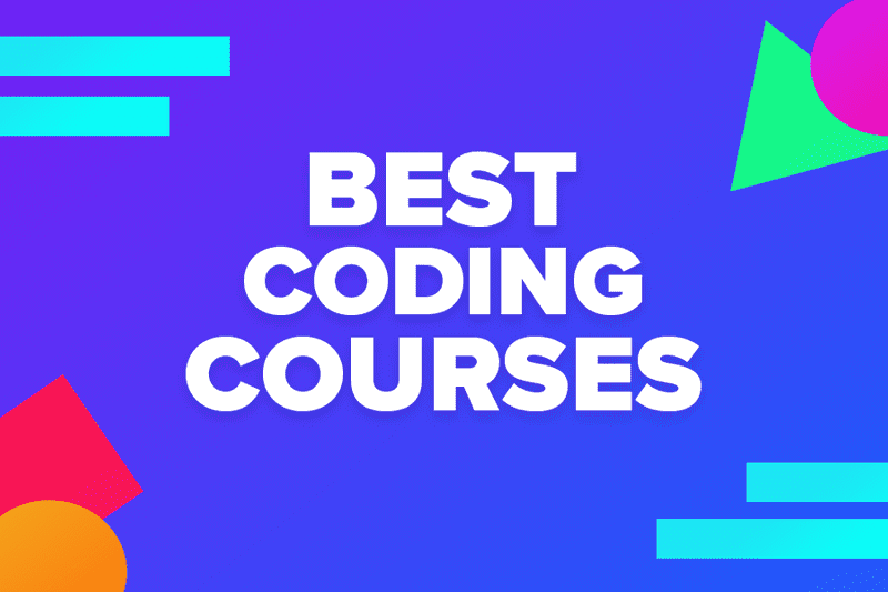Picture of text saying best coding courses