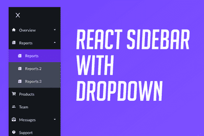 Build a React Sidebar with Dropdown Menu | Codavilla