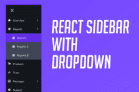 Build a React Sidebar with Dropdown Menu | Codavilla